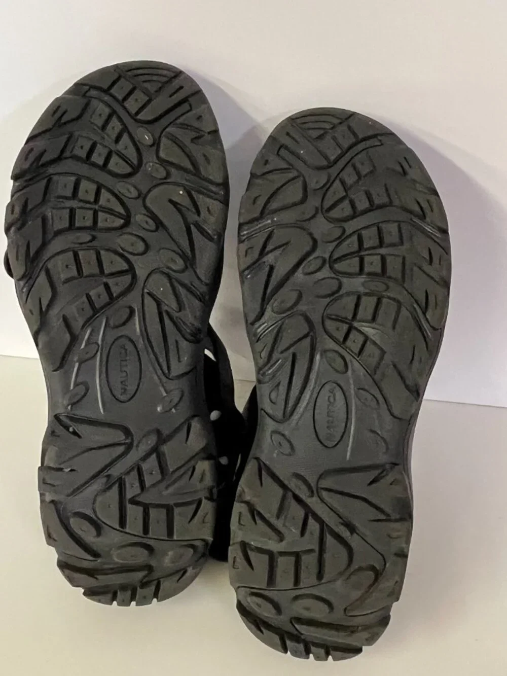 Nautica Men's Bulty Strappy Sport Beach Trails Sandals Black Open Toe Size 13
